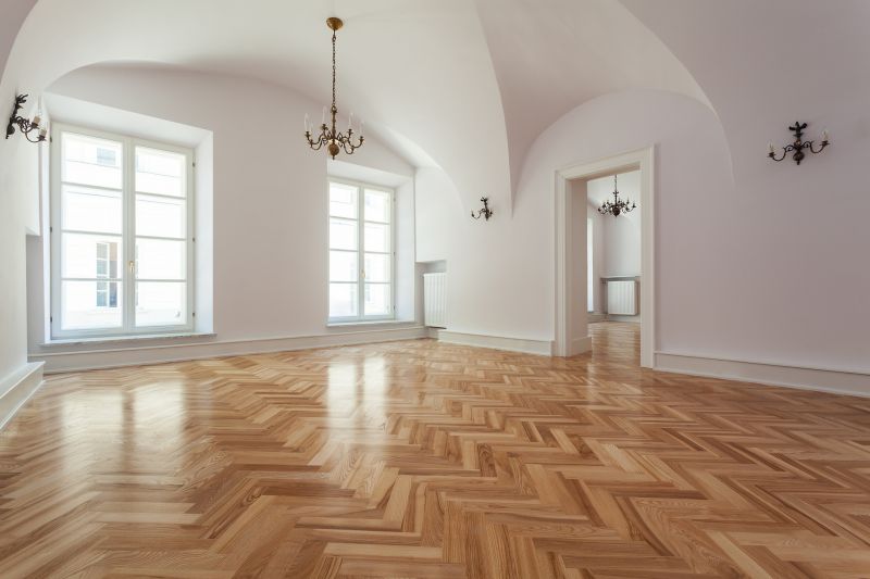Hallway with Patterned Parquet